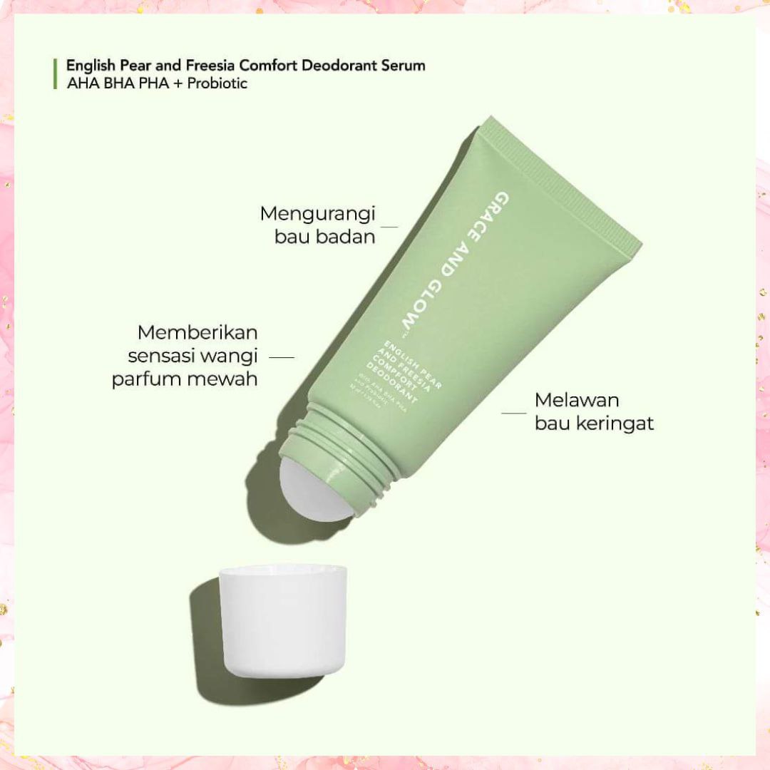 Grace and Glow English Pear and Freesia Comfort Deodorant Serum | 50ML
