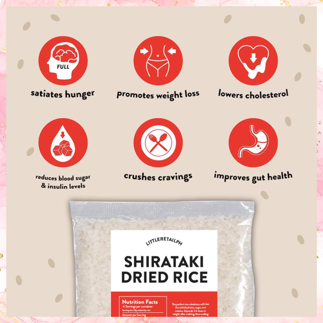 Shirataki Dried Rice | Keto/Low Carb Rice | 1KILO & 100grams - Sold Separately | by Little Retail PH