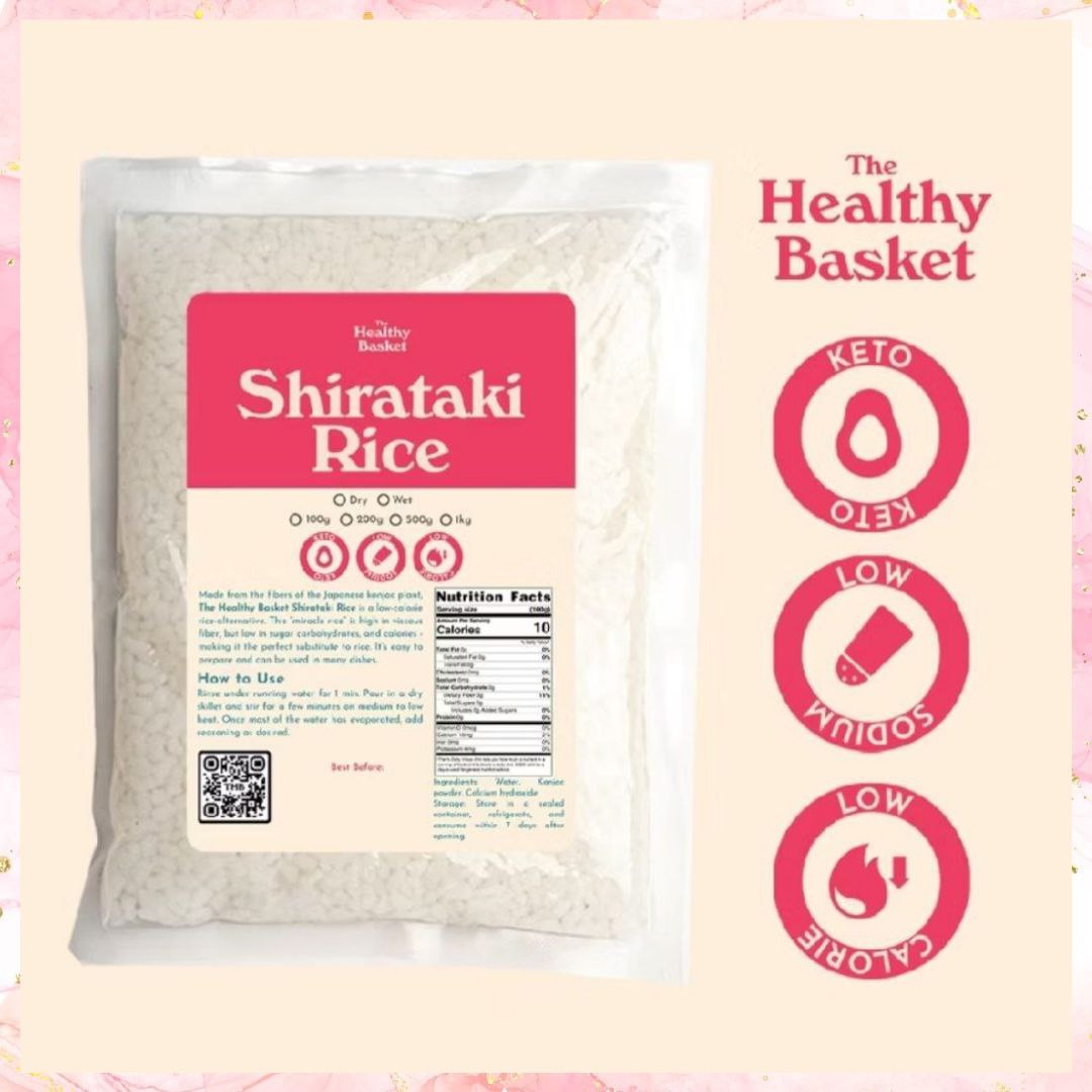 Shirataki Dried Rice | Keto/Low Carb Rice | 1KG | by The Healthy basket
