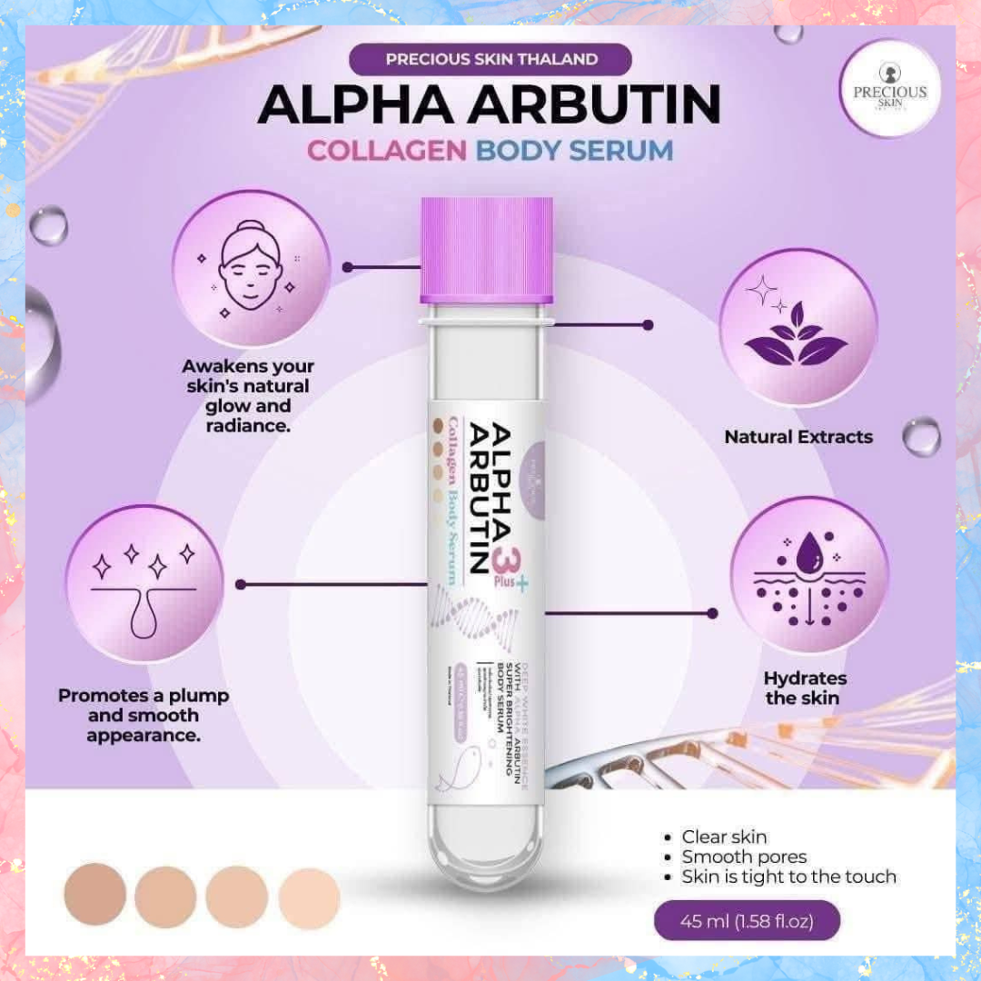 Precious Skin Alpha Arbutin 3PLUS Collagen Body Serum | 45ML