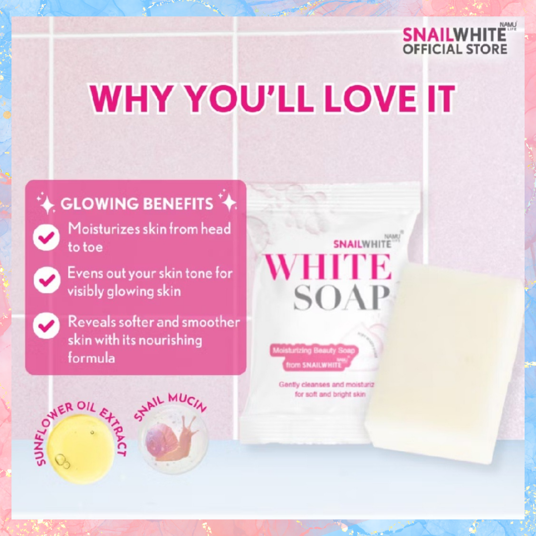 Snail White Soap Moisturizing beauty Soap | 50G