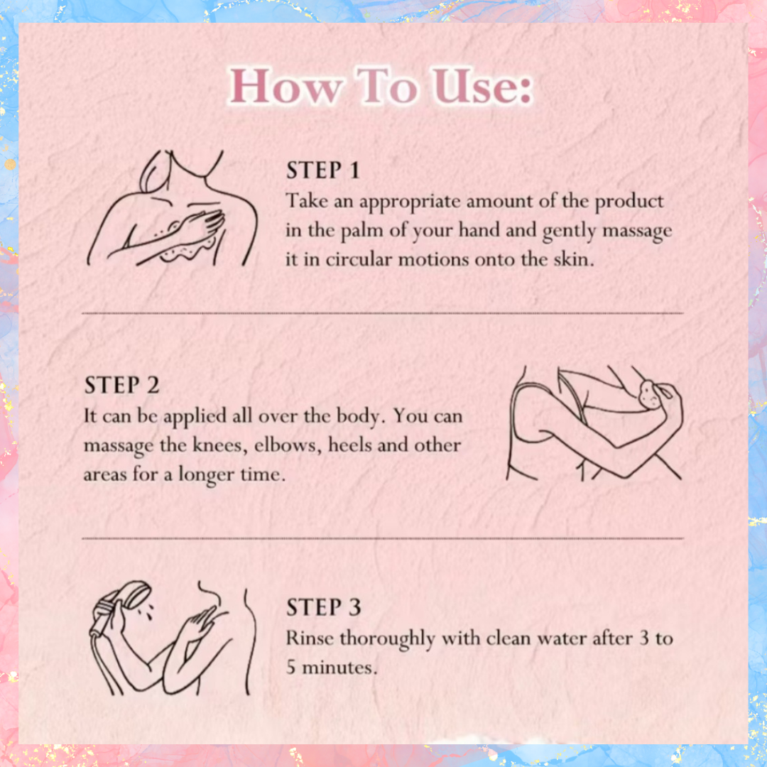 Kavouge Shower Salt Body Scrub | 300G | Shower Salts & Walnut Shell