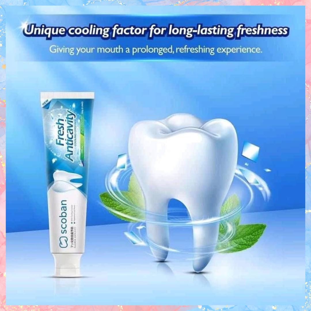 Scoban Whitening Toothpaste | Baking soda + Hyaluronic Acid | 200G