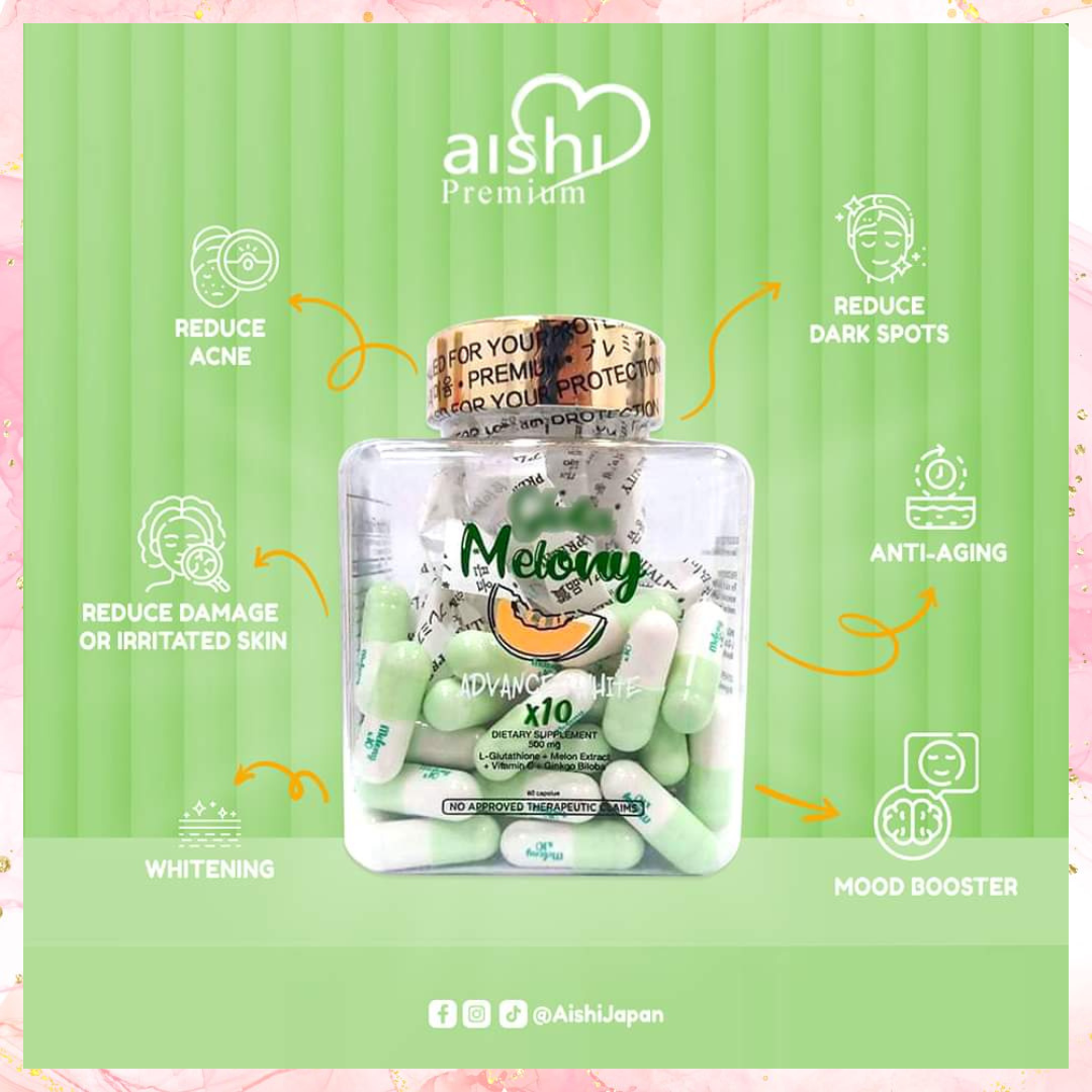 Aishi Gluta Melony Advanced White x10 | 60caps