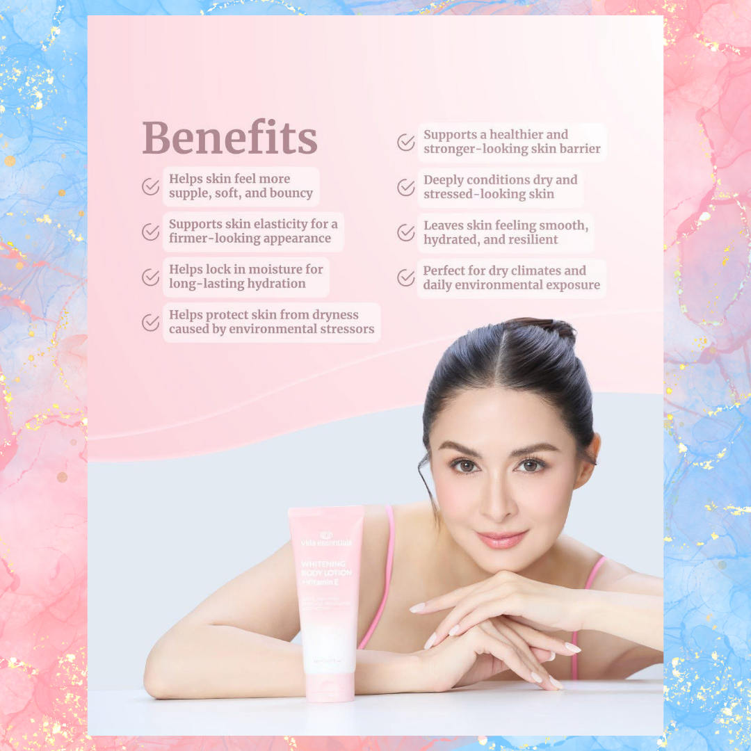 Vida Essentials Whitening Body Lotion + Vitamin E | Pink