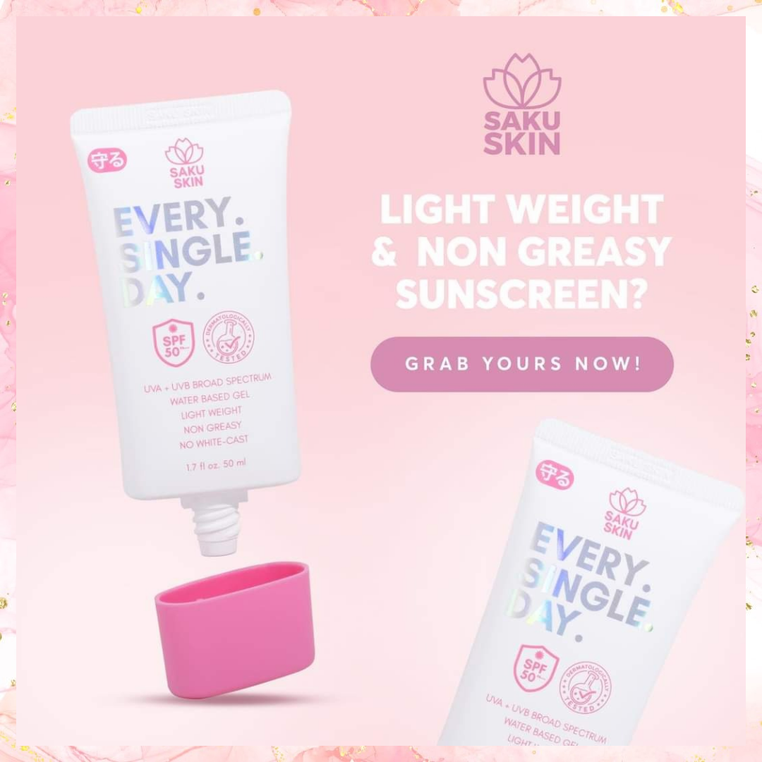 Saku Skin Every Single Day Sunscreen with SPF50 | 50ML