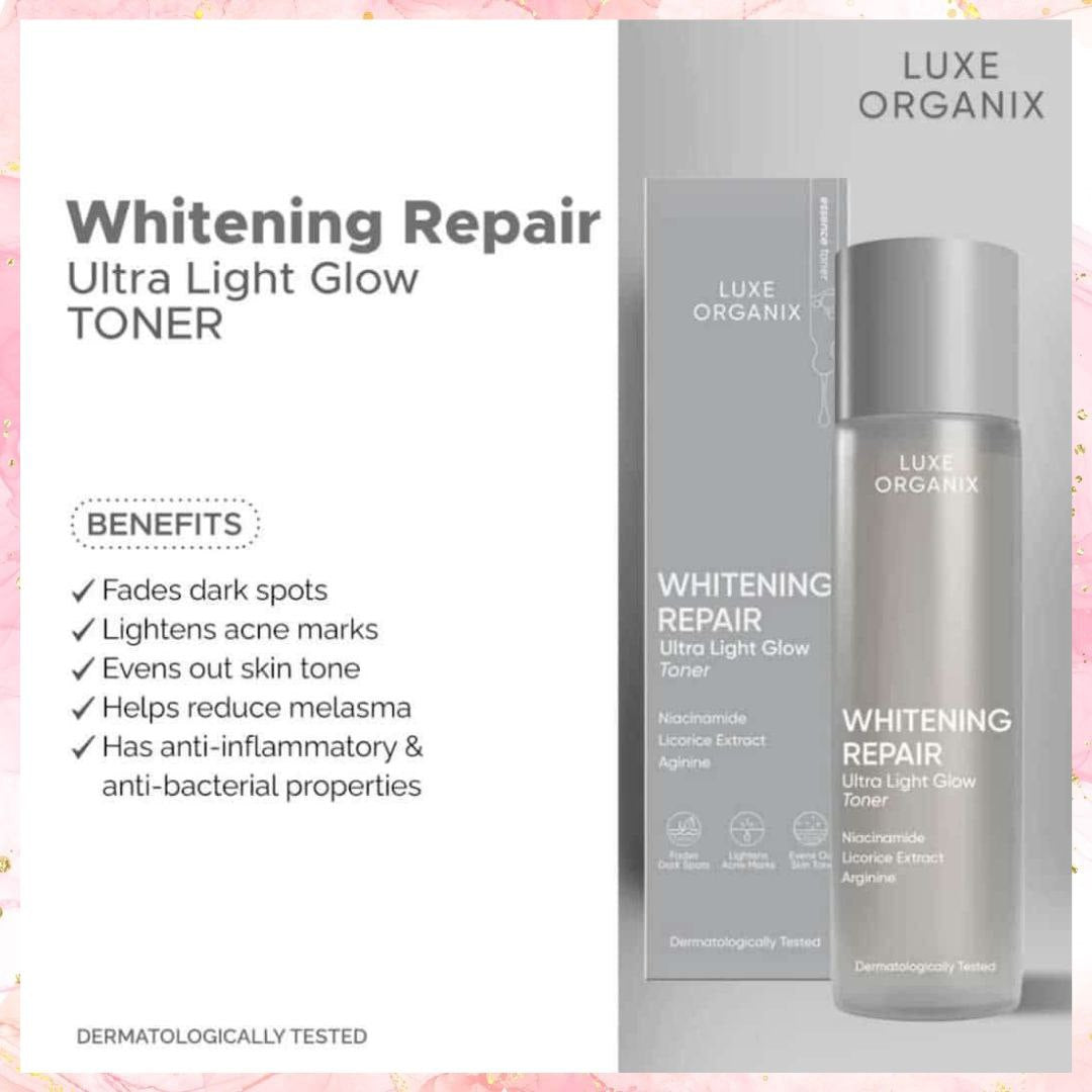 Luxe Organix Whitening Repair Ultra Light Glow Toner | 150G