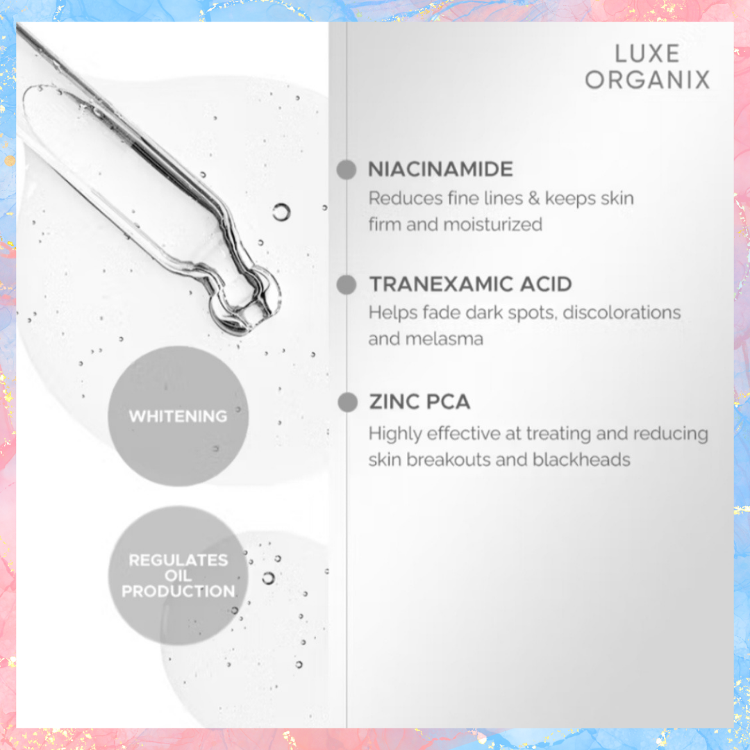 Luxe Organix Whitening Repair Ultra Light Glow Serum | 30ML