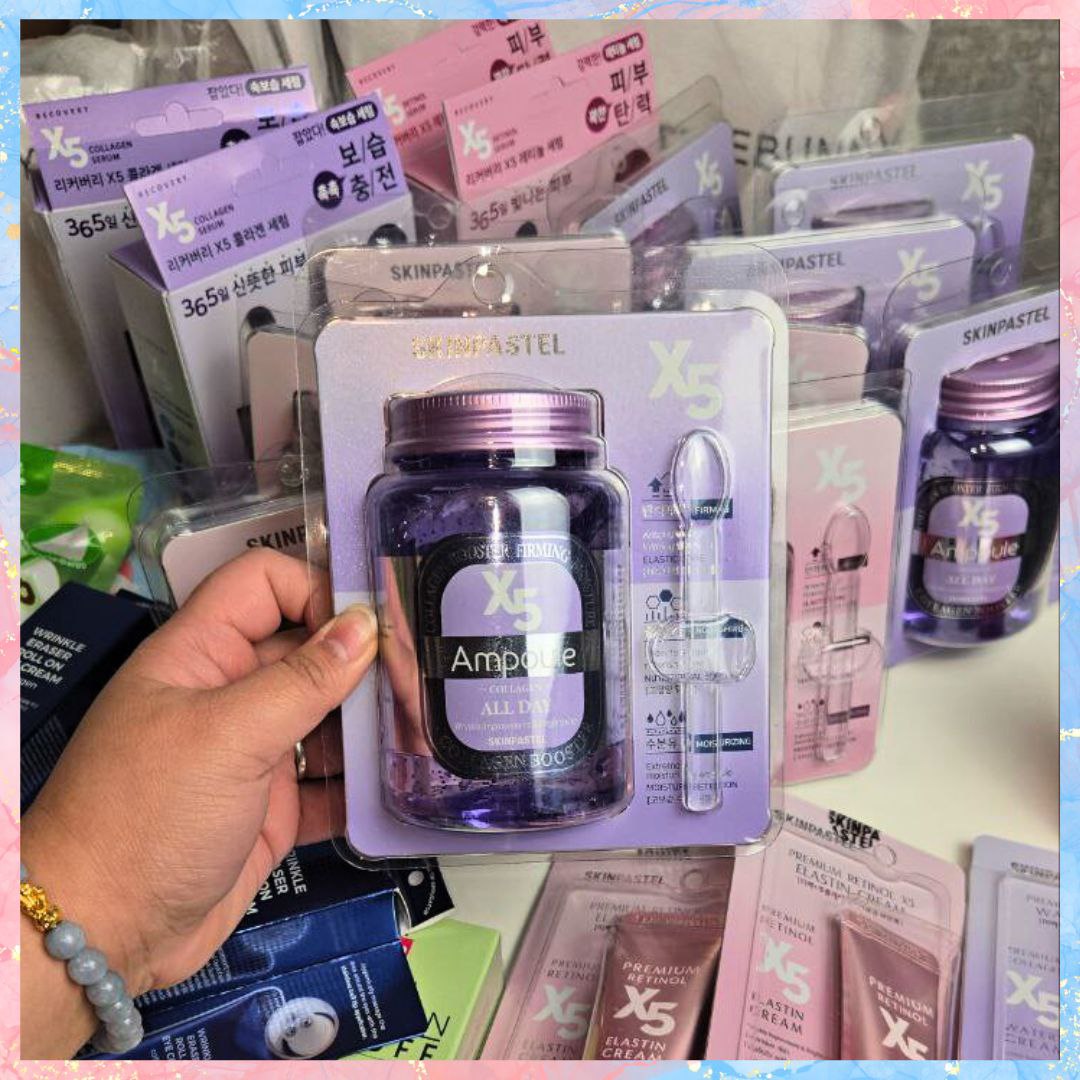 Skin Pastel Ampoule x5 Collagen booster Firming Moisturizer | ALL DAY