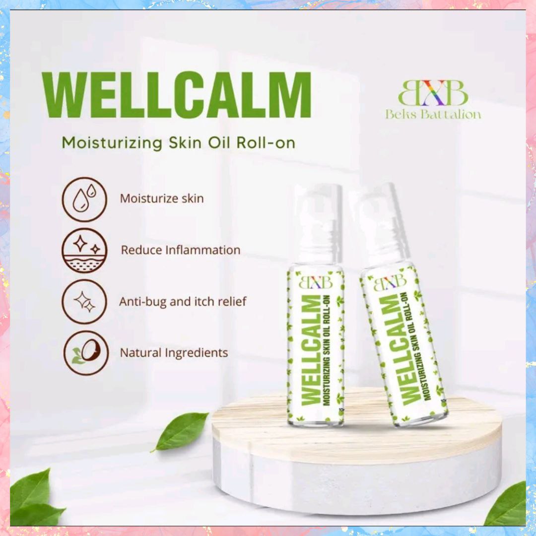 Wellcalm Hydrating Skin Balm + Moisturizing Skin Oil Roll on COMBO