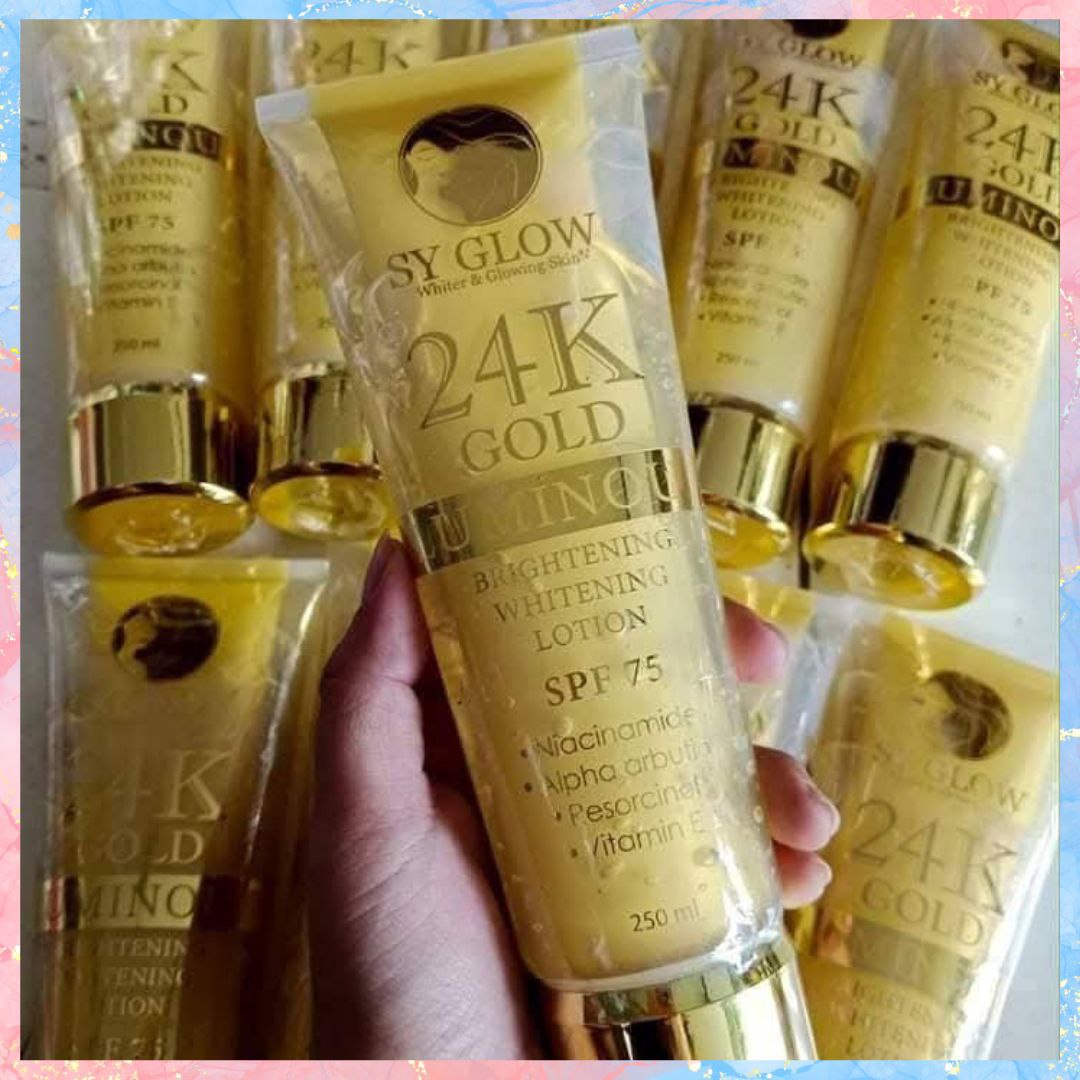 SY Glow 24k Gold Luminous Lotion with SPF75 | 250ML