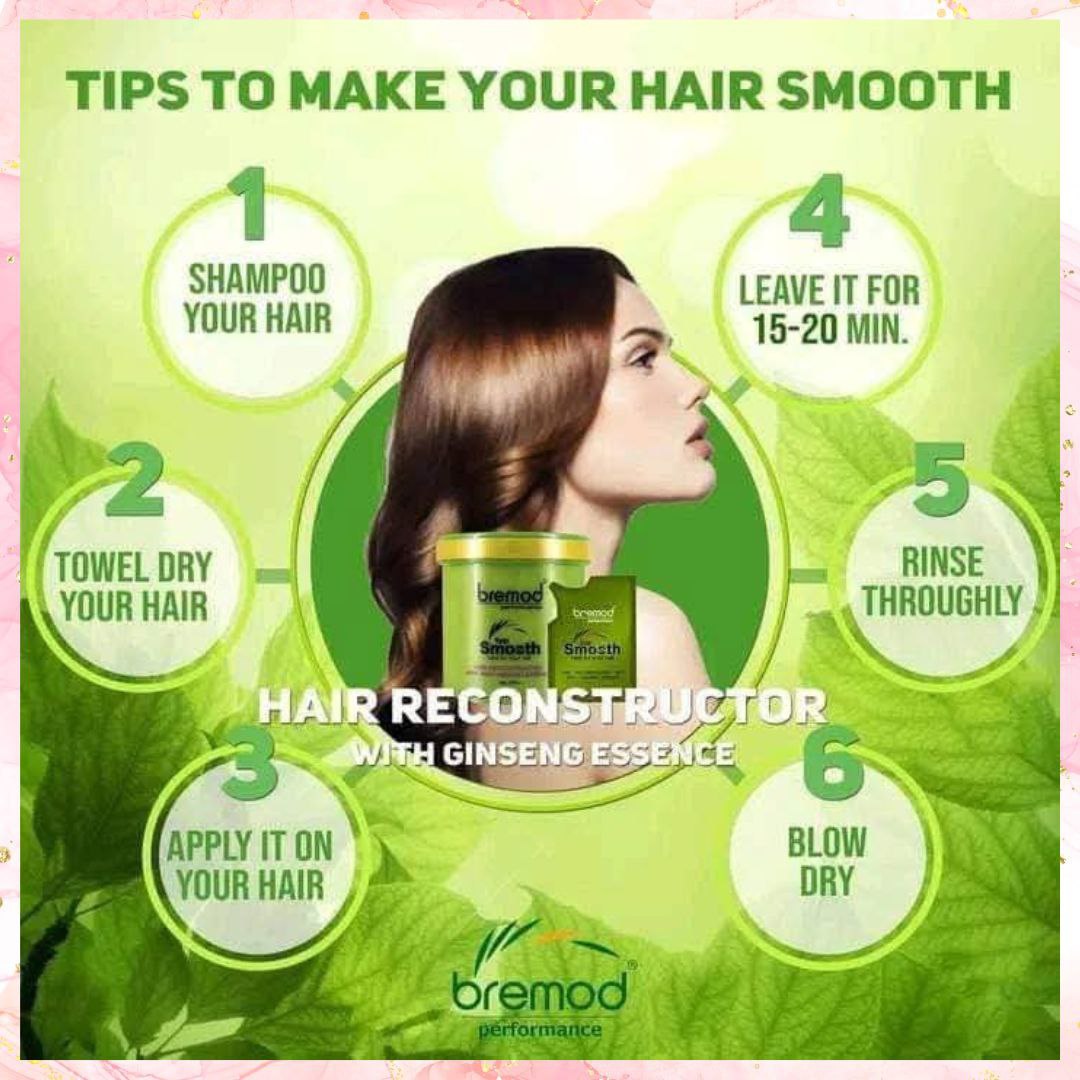 Bremod Top Smooth Hair Reconstructor with rich ginseng essence | Hair Treatment | 300G
