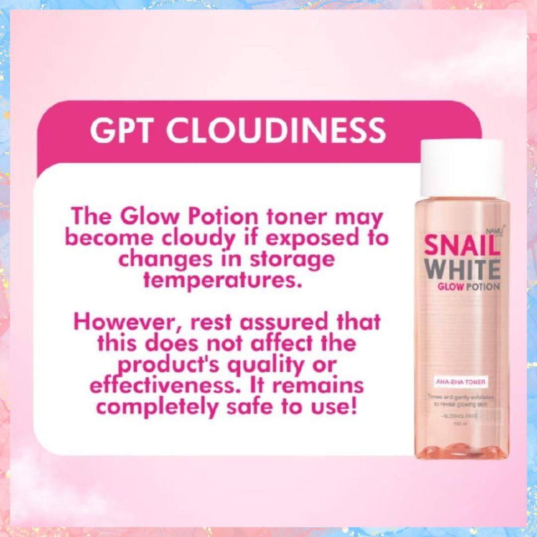 NAMU SNAIL WHITE Glow Potion AHA-BHA Toner | 150ML