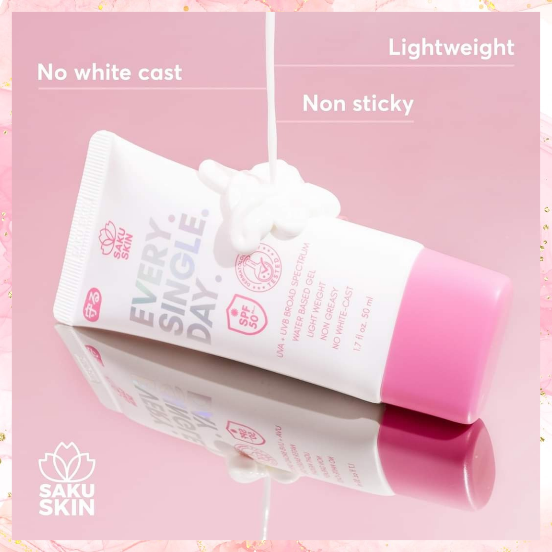 Saku Skin Every Single Day Sunscreen with SPF50 | 50ML