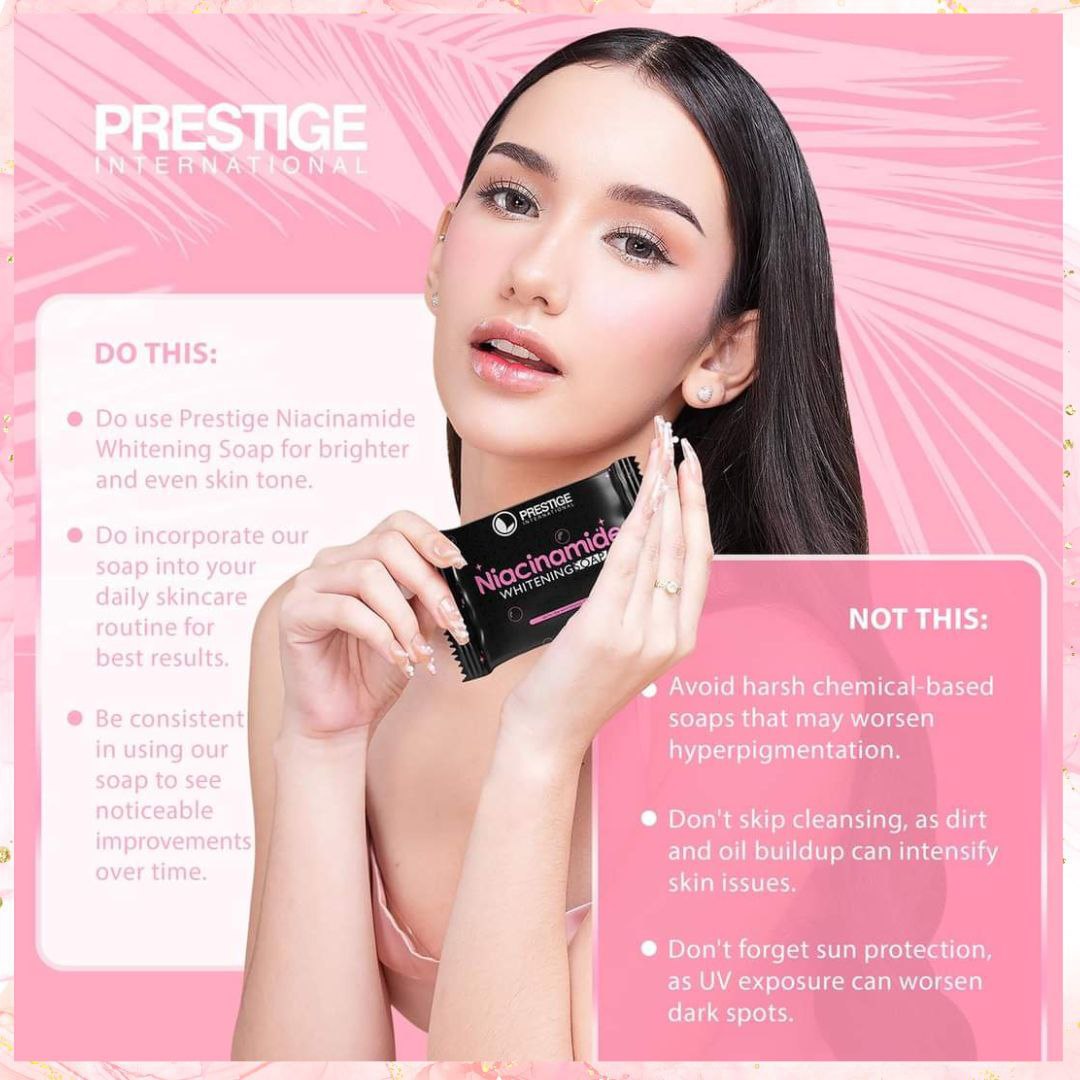 PRESTIGE NIACINAMIDE WHITENING SOAP| 75G