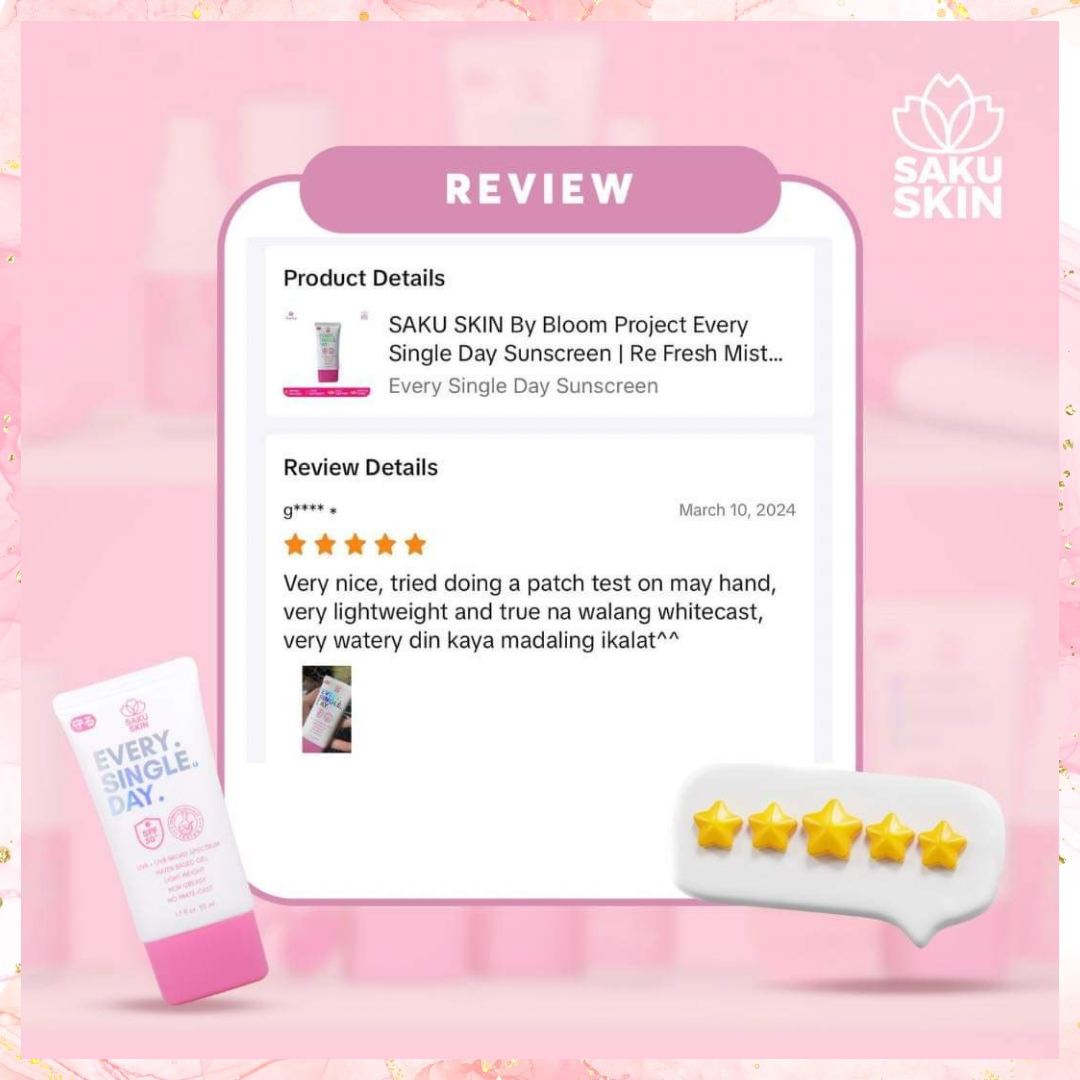Saku Skin Every Single Day Sunscreen with SPF50 | 50ML
