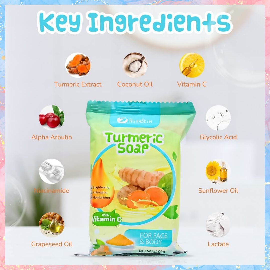 HerSkin Turmeric Soap with Vitamin C | 100G