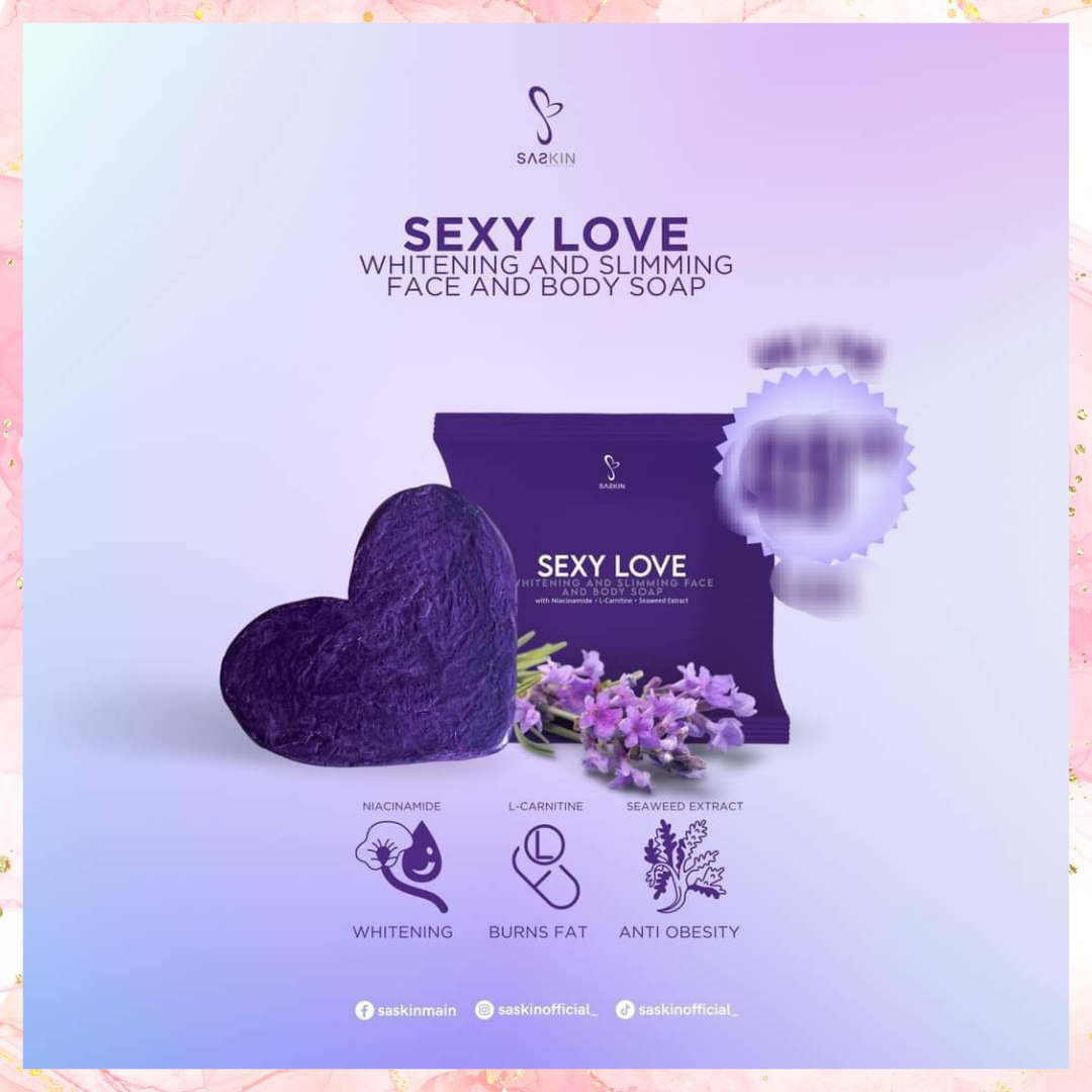SASkin Sexy Love Whitening & Slimming Face & Body Soap | 70G