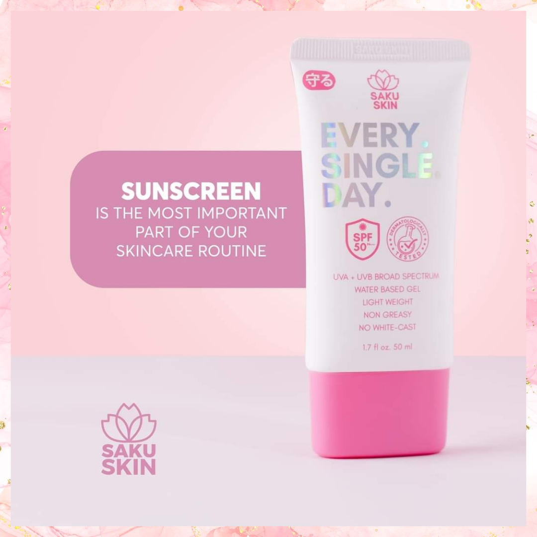 Saku Skin Every Single Day Sunscreen with SPF50 | 50ML