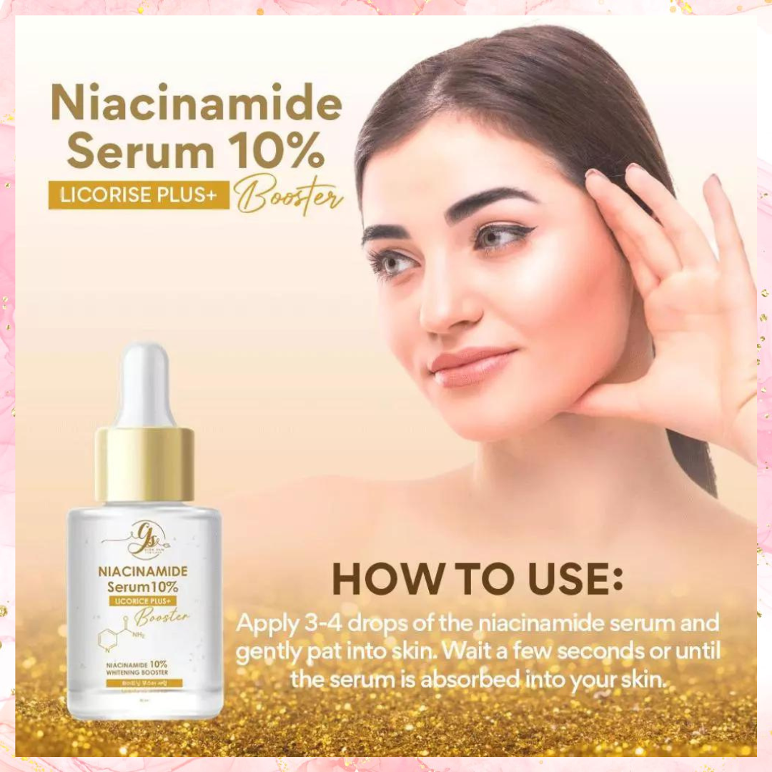 GST Niacinamide Serum 10% Locorice Plus+ | Made in Thailand | 30ML