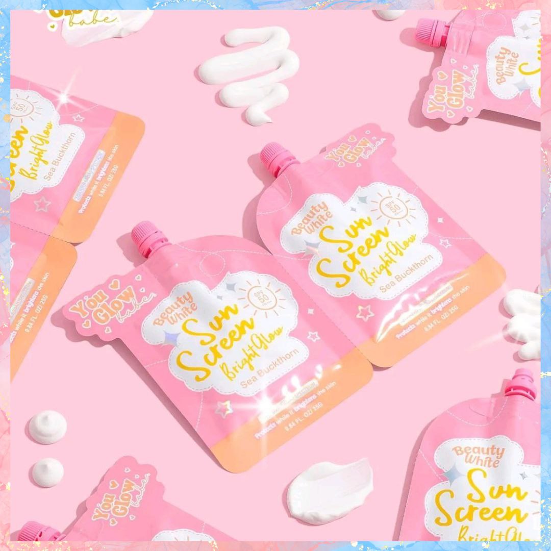 You Glow Babe Beauty White Sunscreen UVA+UVB BROAD SPECTRUM SPF50 PA+++| 25G