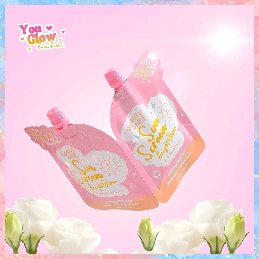 You Glow Babe Beauty White Sunscreen UVA+UVB BROAD SPECTRUM SPF50 PA+++| 25G