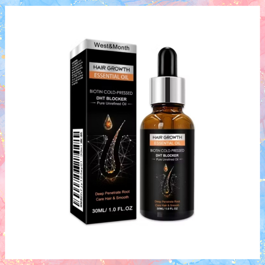 West&Month Hair Growth Essential Oil | Biotin Cold-Pressed | 30ML