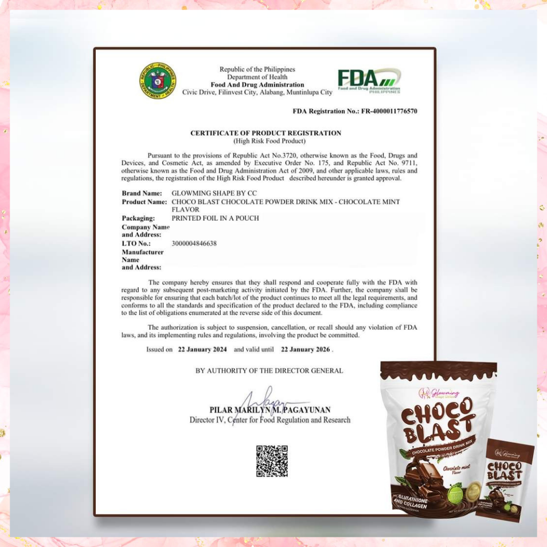 Glowming Shape Choco Blast Detox Drink | 10sachets