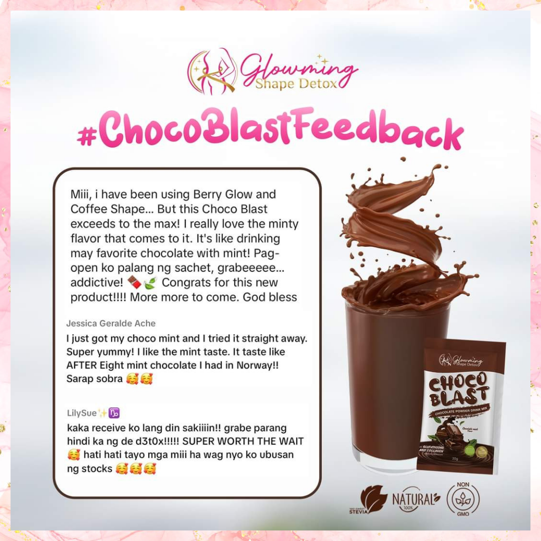 Glowming Shape Choco Blast Detox Drink | 10sachets