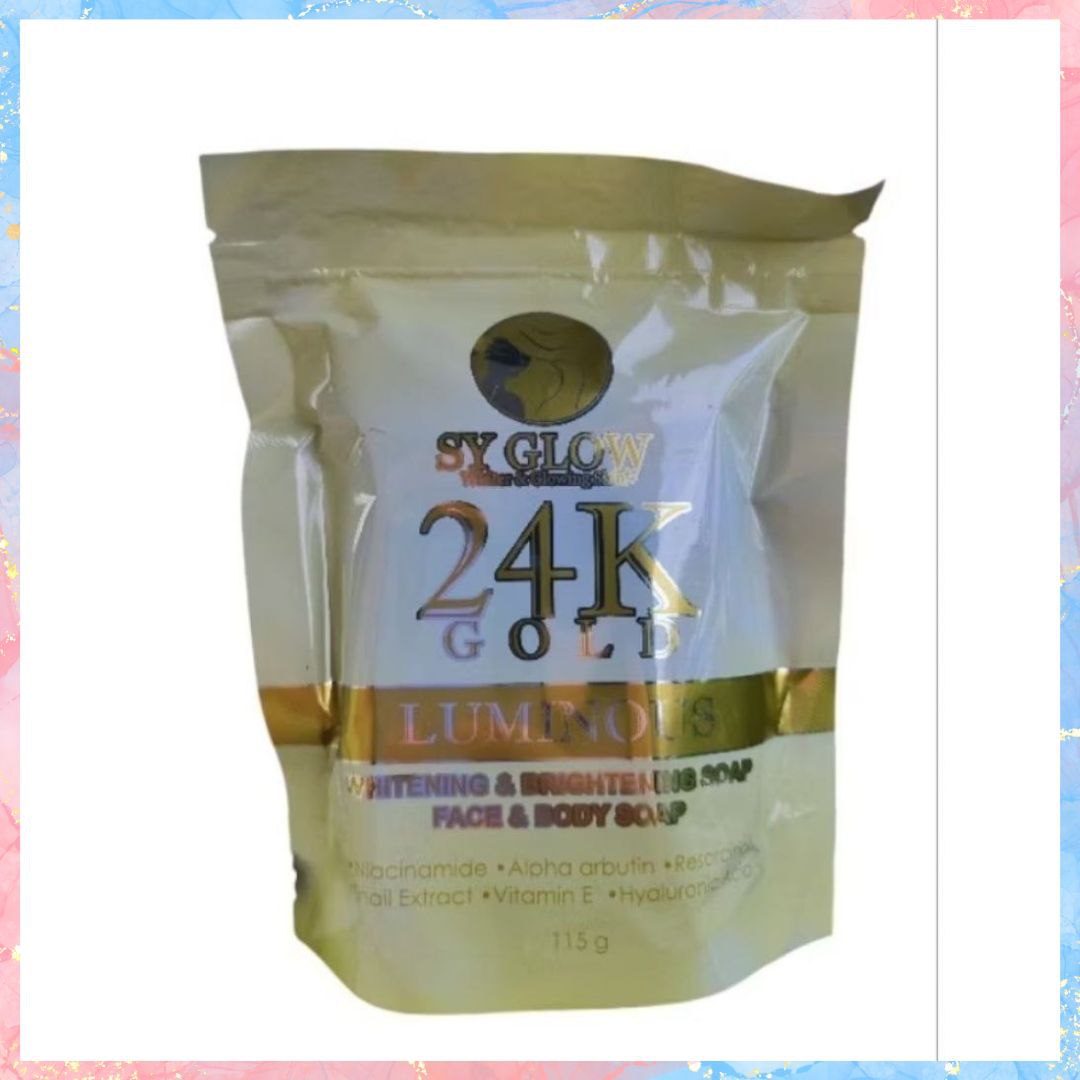 SY Glow 24k Gold Luminous Whitening & Brightening Soap | 125G