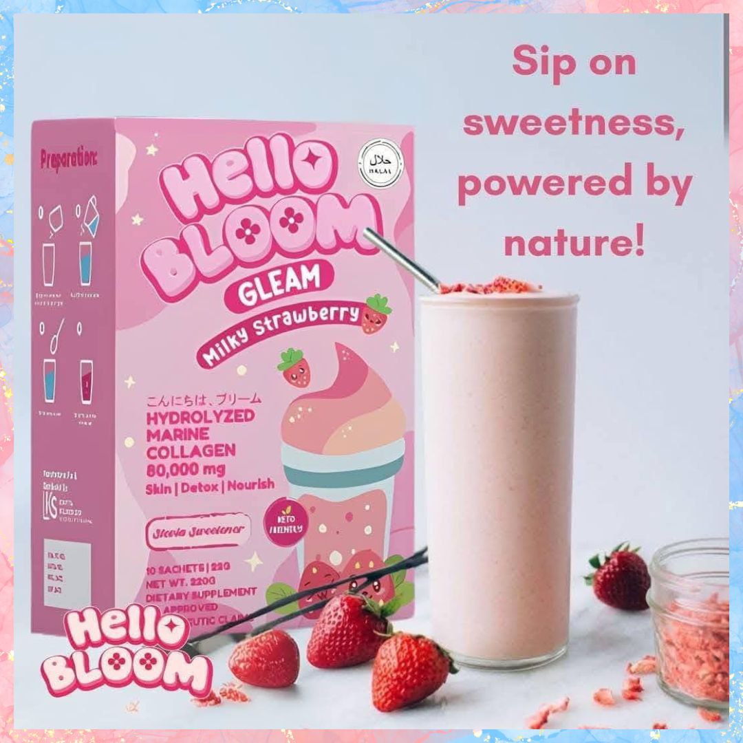 Hello Bloom GLEAM Hydrolyzed Marine Collagen | 10sachets