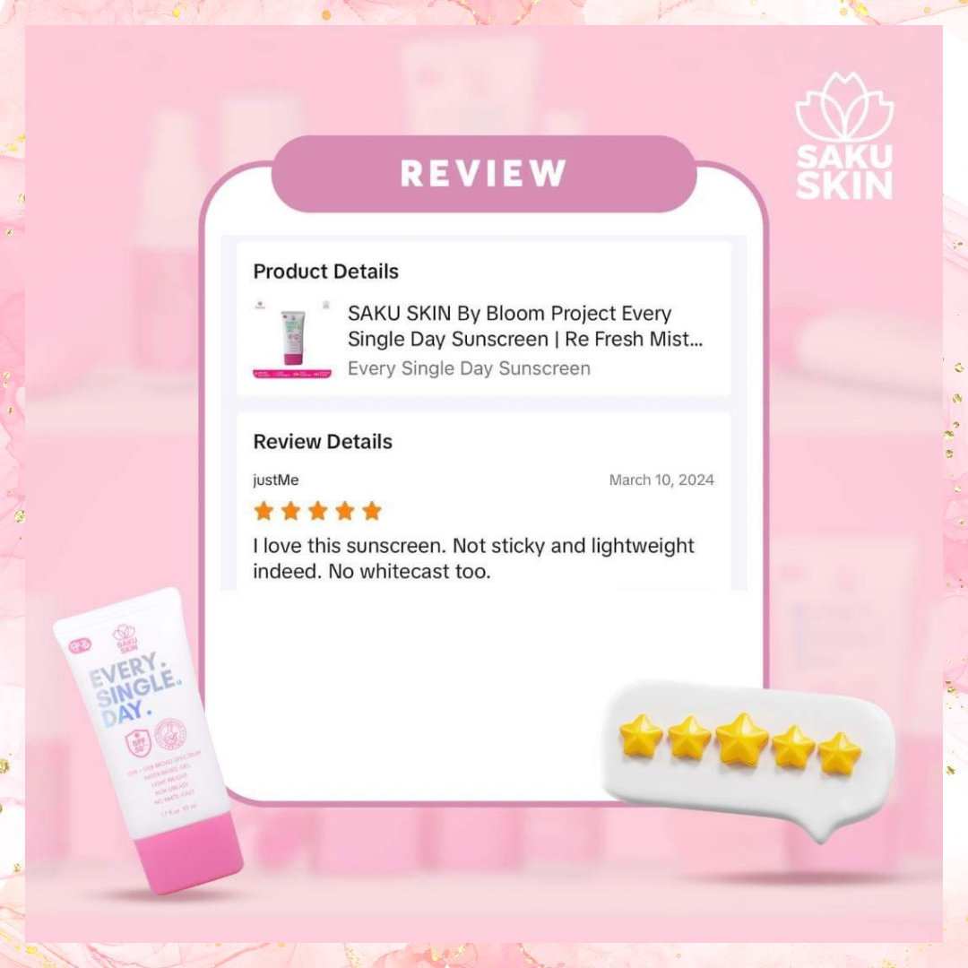 Saku Skin Every Single Day Sunscreen with SPF50 | 50ML