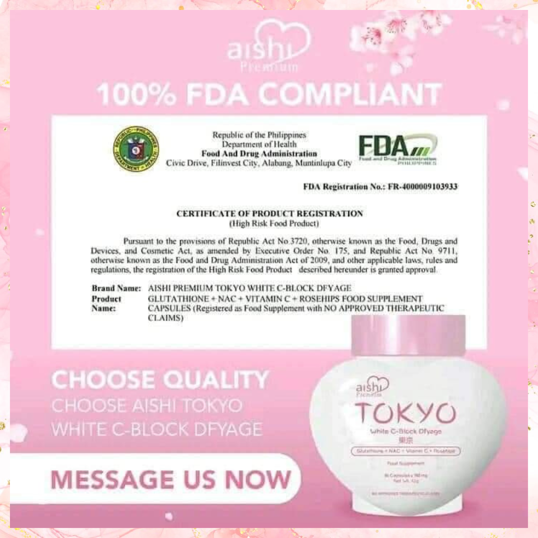 Aishi Tokyo White C-Block Dfyage | 60caps