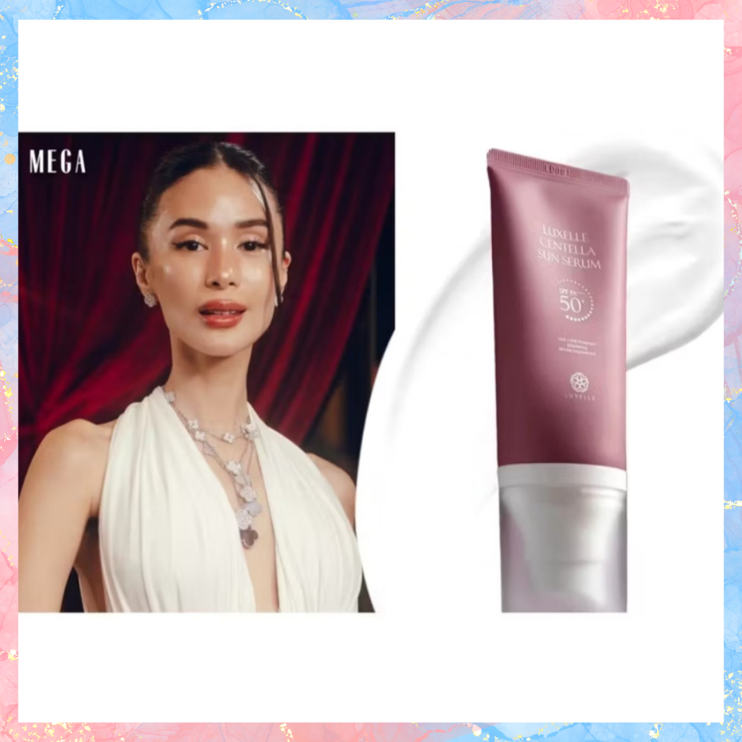 Luxelle Centella Sun Serum with SPF 50+ PA++++ | Sunscreen Moisturizing UVA/UVB PROTECTION | By Heart Evangelista