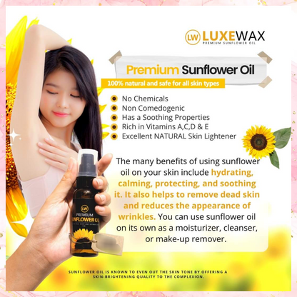 Luxe Wax Premium Sunflower Oil | 50ML