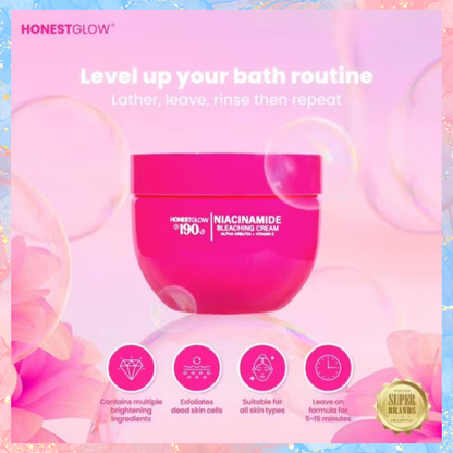 Honest Glow 190 Niacinamide Bleaching Cream | 250G
