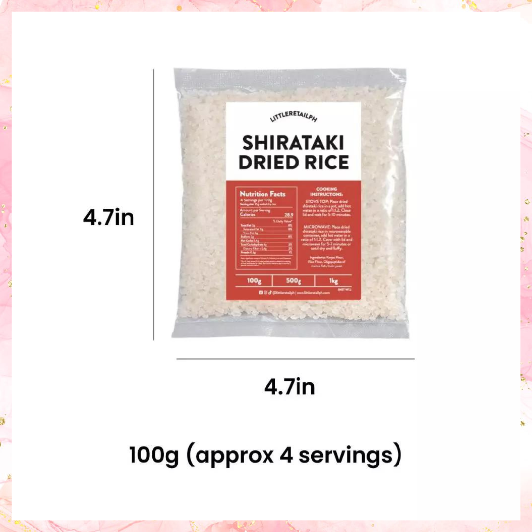 Shirataki Dried Rice | Keto/Low Carb Rice | 100G