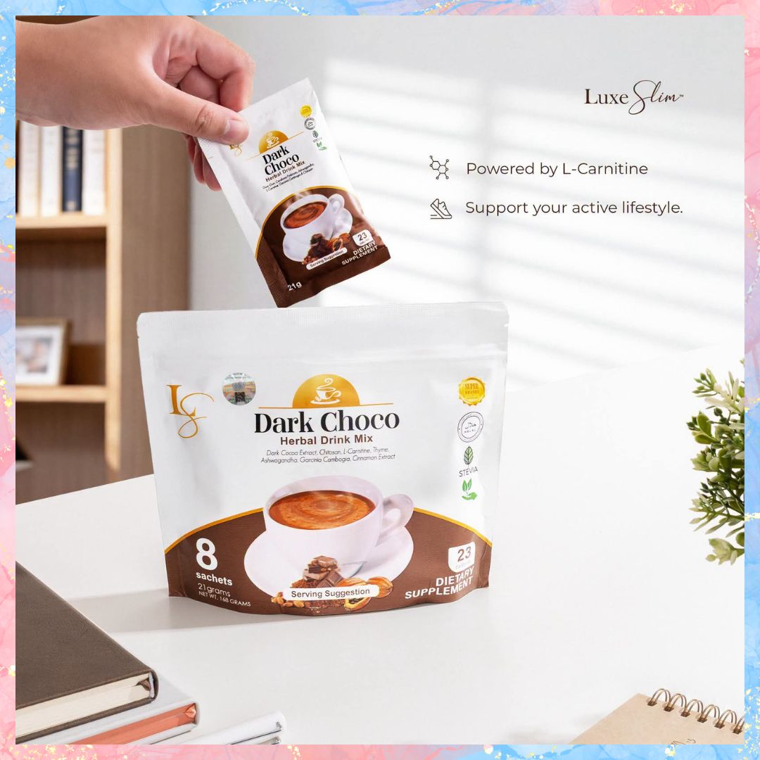 Luxe Slim Dark Choco | Chocolate Drink | 10sachets