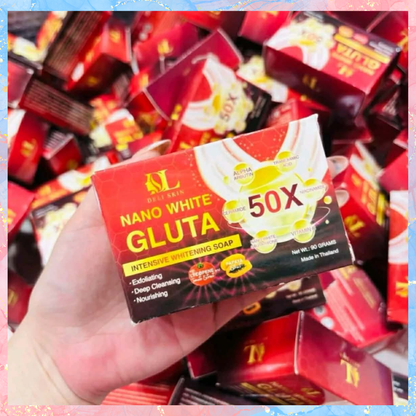 Deli Skin Nano White 50x Gluta Intensive Whitening Soap | 90g