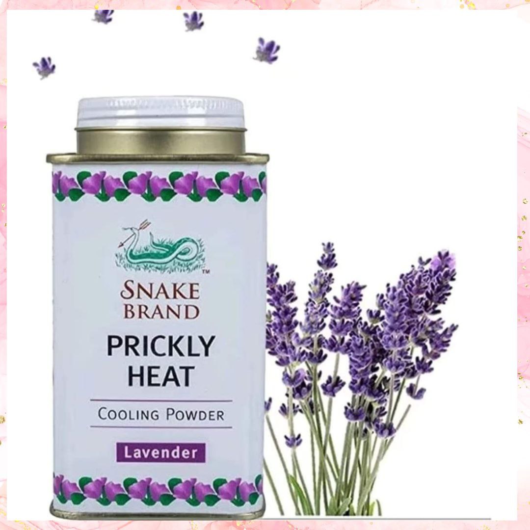 Snake Brand Prickly Heat Cooling Powder - French Lavender | 140G