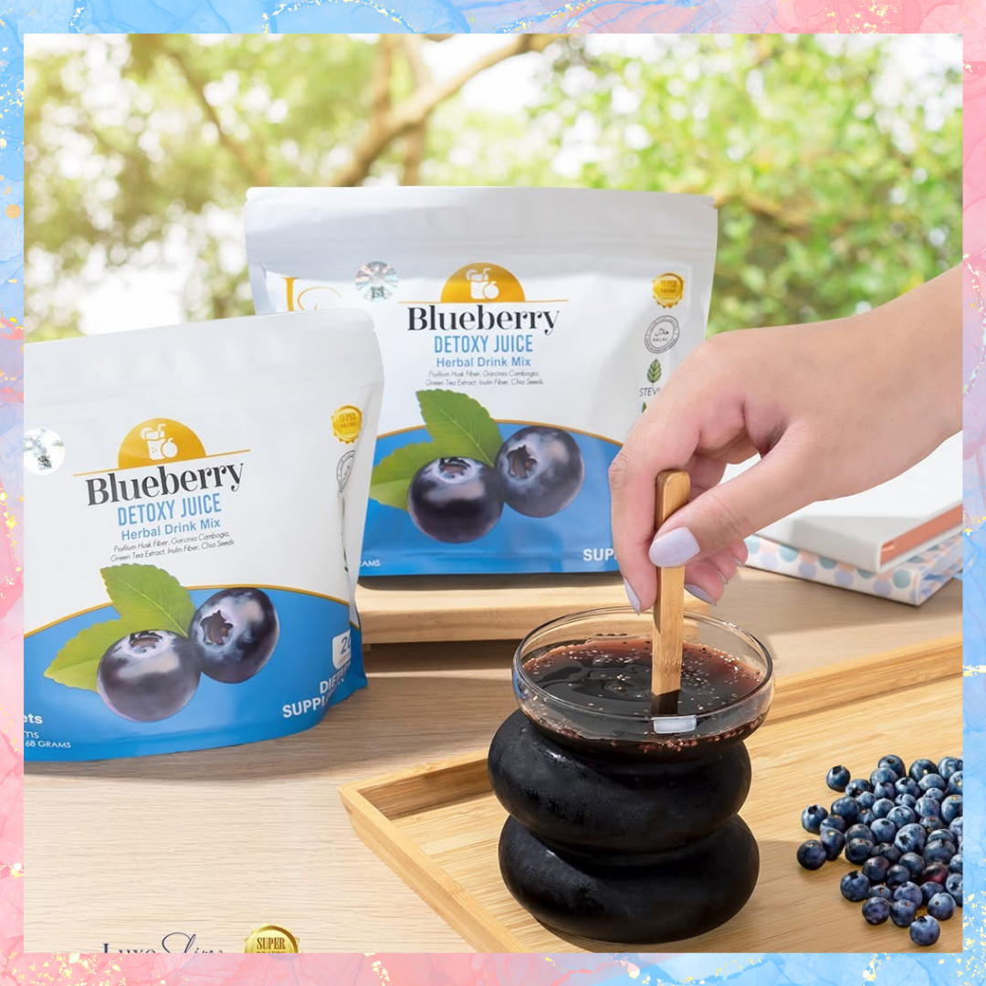 Luxe Slim Blueberry Detoxy Juice Herbal Drink | 8sachets