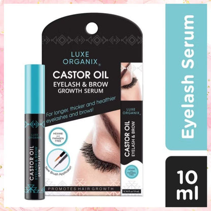 Luxe Organix Castor Oil Eyelash & Brow Growth Serum | 10ML