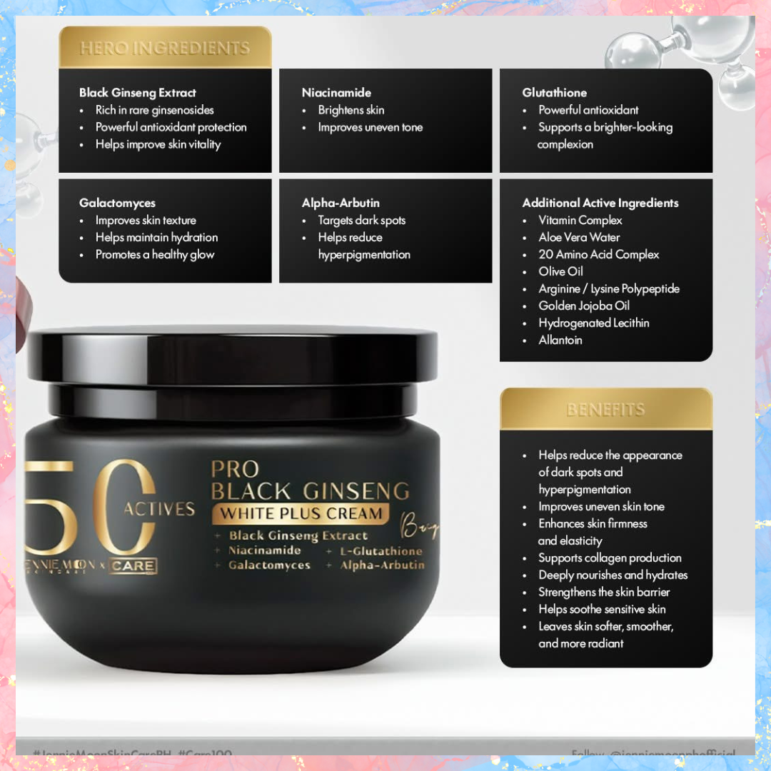 Jennie Moon 50x Pro Black Ginseng with Plus Cream | 250g