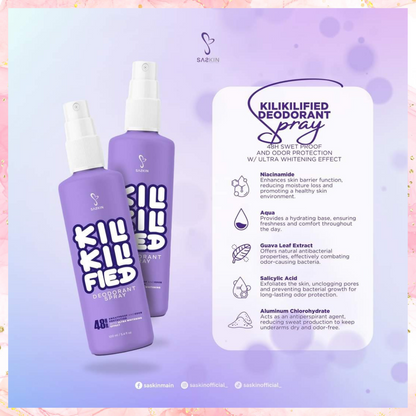 SaSkin Kili-kilified Deodorant Spray | KiliKiliFied | 60ML