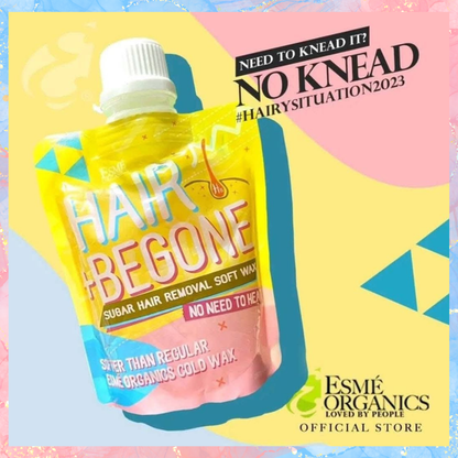Esmé Organics Hair BeGone Sugar Hair Removal Soft Wax Kit