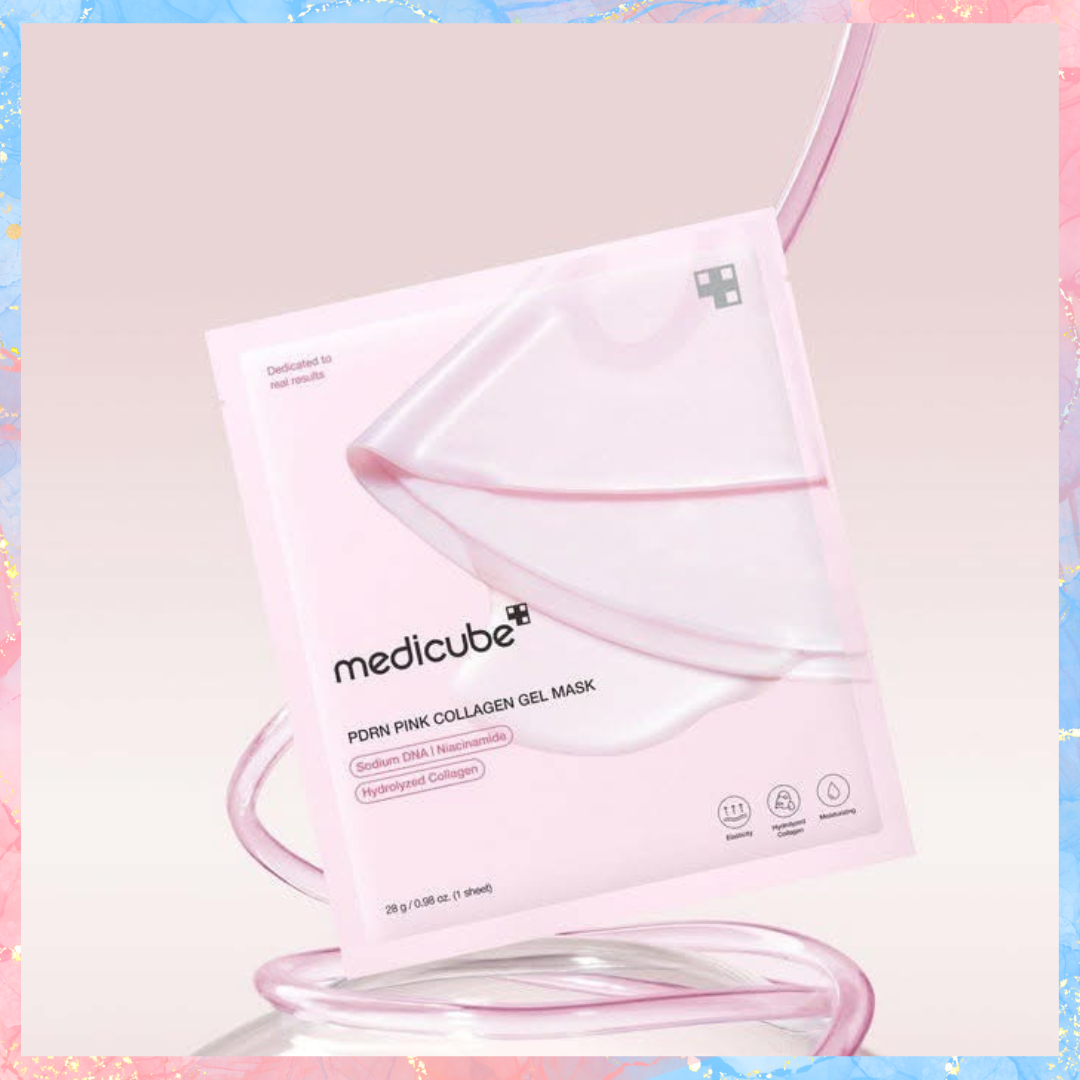 MEDICUBE Salmon DNA PDRN Pink Collagen Jelly Gel Facial Mask | Korean Glass Skin | 4PCS