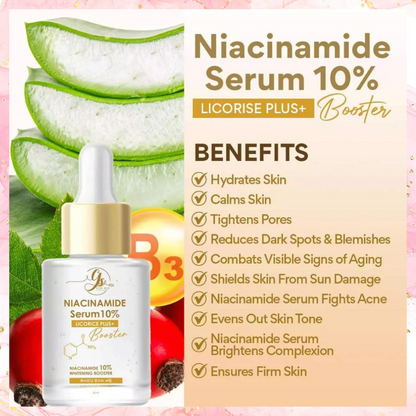GST Niacinamide Serum 10% Locorice Plus+ | Made in Thailand | 30ML