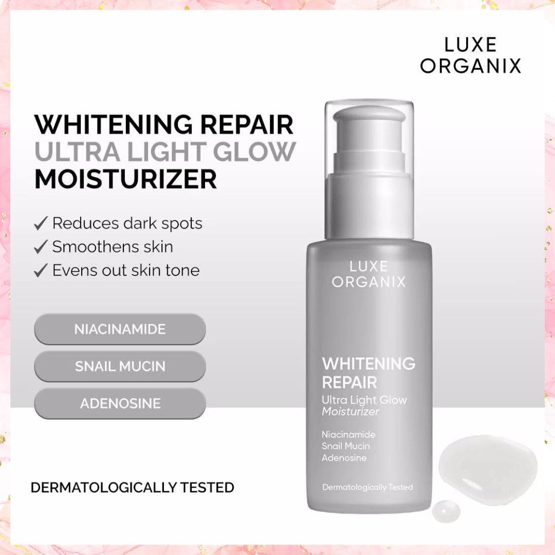 Luxe Organix Whitening Repair Ultra Light Glow Moisturizer | 80ML