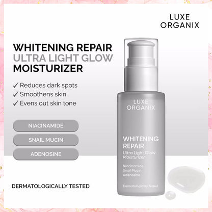 Luxe Organix Whitening Repair Ultra Light Glow Moisturizer | 80ML