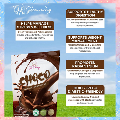 Cris Cosmetics Glowming CHOCO DETOX DRINK with Glutathione & Collagen